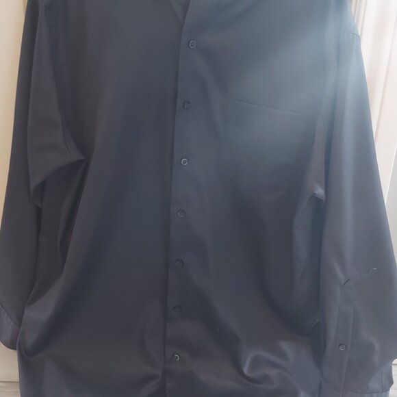 Kenneth Cole New York Dress Shirt - Charcoal Grey Size 17 32/33 - Picture 2 of 3